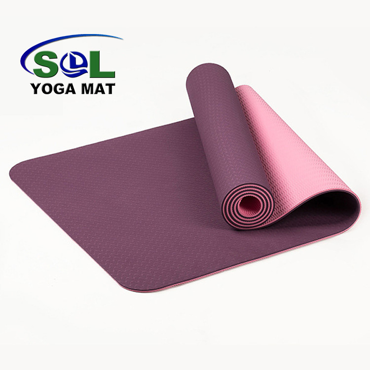 183cm Wholesale Non Slip Surface Eco Friendly Gym TPE Yoga Mat