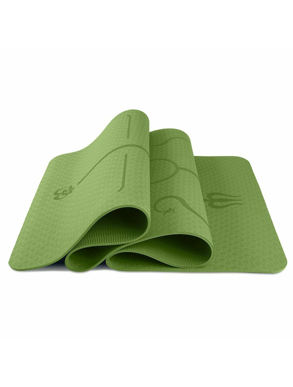 High quality Single color TPE Yoga Mat with laser position line