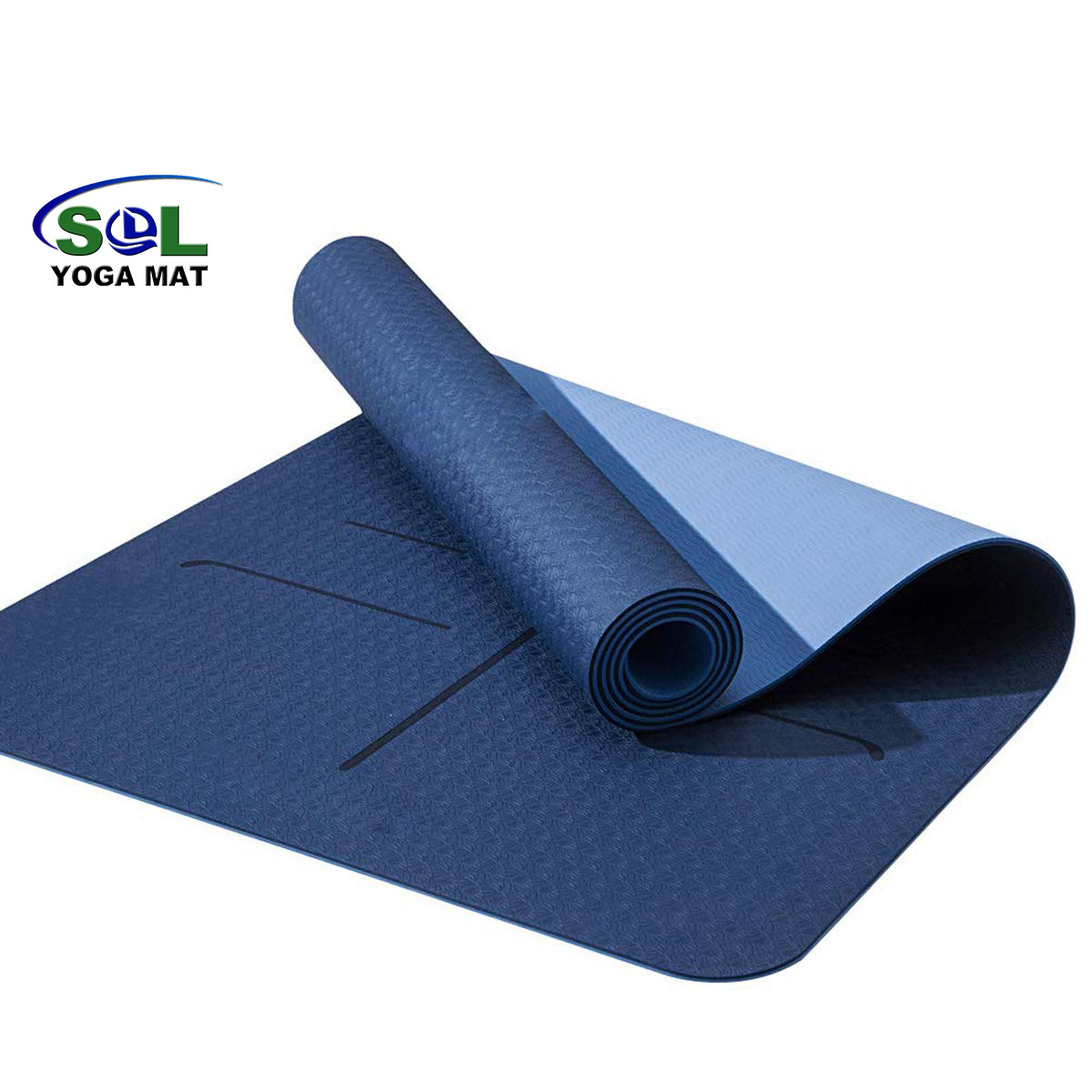 SOL Eco-friendly OEM Double Layer TPE Yoga Mat 