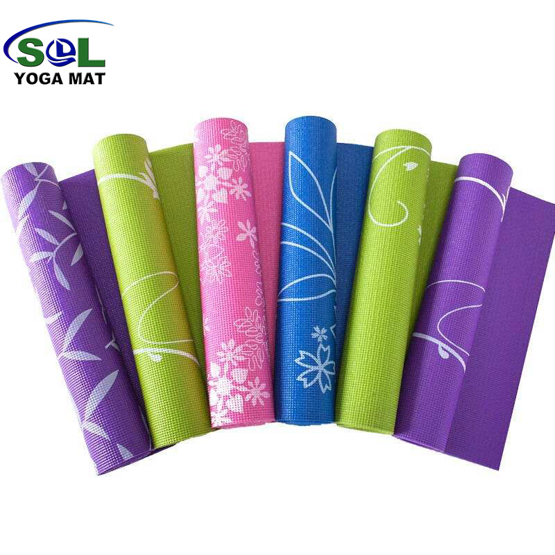 Customized Colorful Design Pattern PVC Yoga Mat with Digital Printing