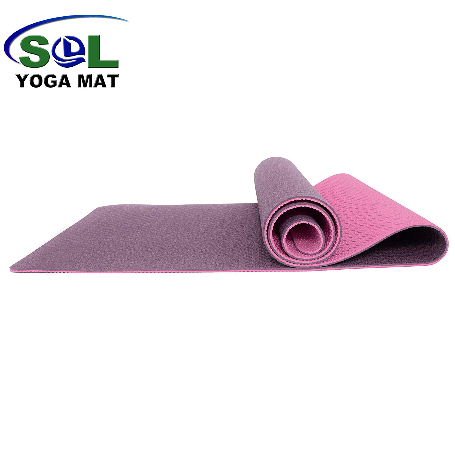 6mm Custom Printed TPE Yoga Mat with Carrying Strap For Excerse,Fitness And Yoga