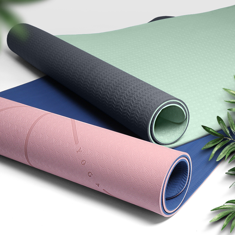 Amazon Hot Sale Christmas Gift Eco-Friendly TPE Yoga Mat in China